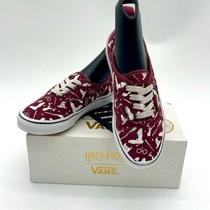 Vans Slip On Kids Sneakers Harry Potter Themed Kids Size 3.0 Elastic No Tie Lace
